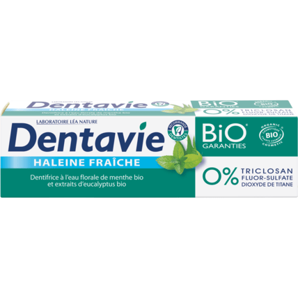 Avis Dentifrice blancheur et haleine fraîche Dentavie 1