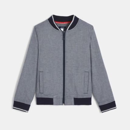 Avis Bomber en toile turquoise garçon OKAIDI 1