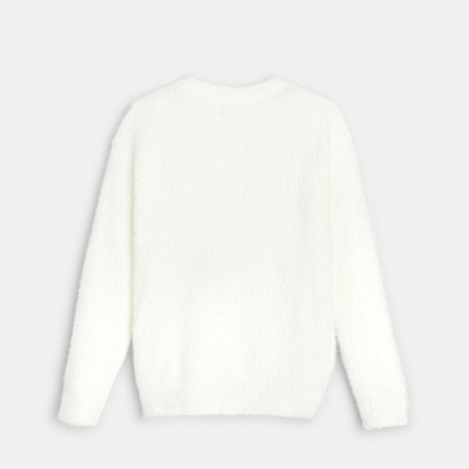 Avis Pull fluffy à pois dorés beige fille OKAIDI 3