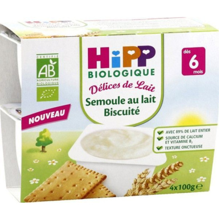 Avis Semoule Au Lait Biscuité HIPP 1