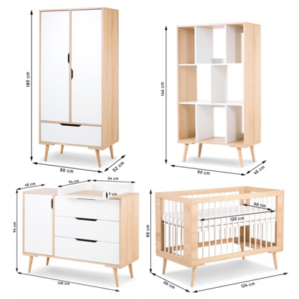 Avis Chambre bébé complète Commode à langer Armoire Bibliothèque et Lit SOFIE Mon Mobilier Design 8
