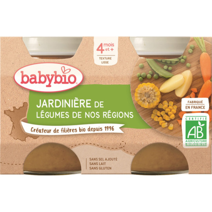 Avis Pots Jardinière de Légumes de nos Régions 130 g dès 4 mois Babybio 1