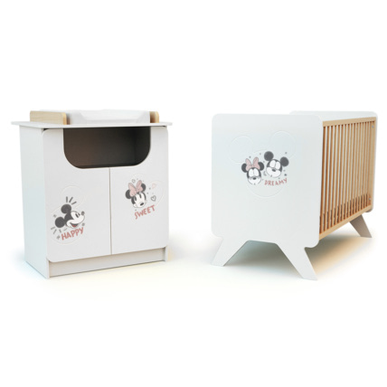 Avis Chambre bébé lit et commode à langer Happy Days Mickey AT4 1