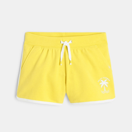 Avis Short uni en jersey jaune fille OKAIDI 1