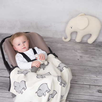 Avis Grande peluche en coton tricot - Eléphant Sevira Kids 4