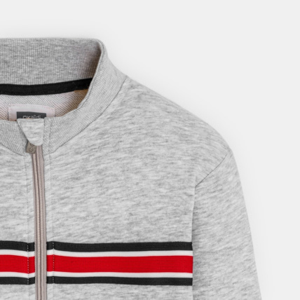 Avis Sweat-shirt zippé col montant gris garçon OKAIDI 3
