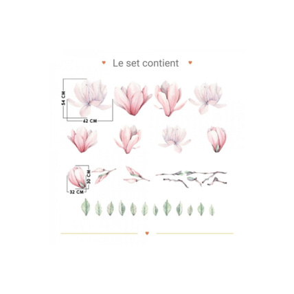 Avis Stickers magnolias Mon Lit Cabane 4