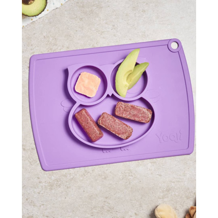 Avis Assiette Compartimentée DME en silicone - Chouette Yooji 1