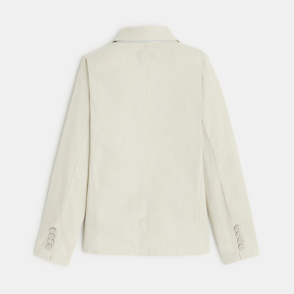 Avis Veste de costume unie beige garçon OKAIDI 3