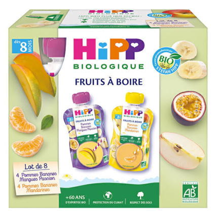 Avis Gourdes fruits 2 saveurs Bio HIPP 1