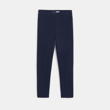 Avis Legging en jersey milano uni bleu fille OKAIDI 1