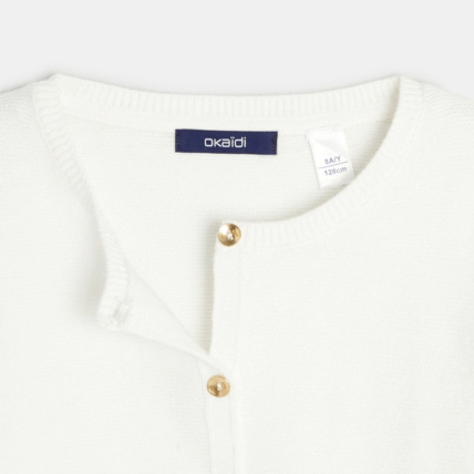 Avis Gilet boléro blanc fille OKAIDI 2