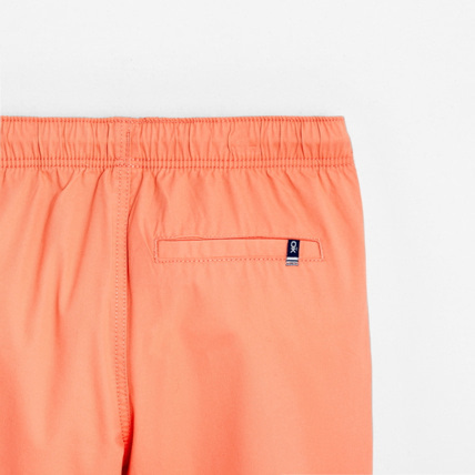 Avis Bermuda slim en toile unie orange garçon OKAIDI 3