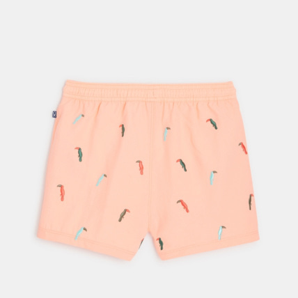 Avis Short de bain à motifs oiseaux orange garçon OKAIDI 3