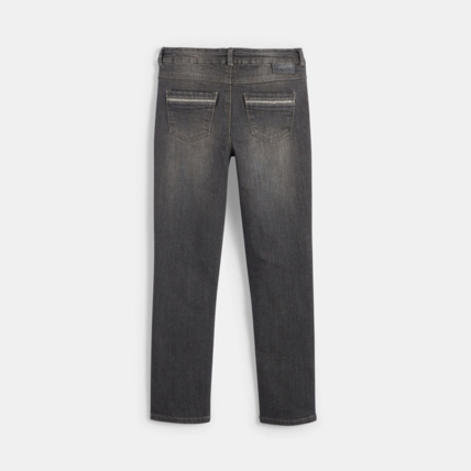 Avis Jean slim hyper stretch gris fille OKAIDI 3