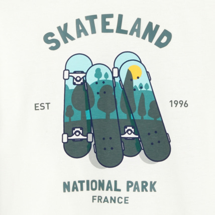 Avis T-shirt à motif skateboard blanc garçon OKAIDI 2