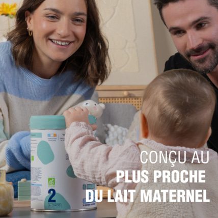 Avis Lait pour nourrisson bio 1er âge de 0 à 6 mois la marque en moins. 2