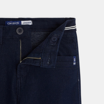 Avis Pantalon carrot en toile bleu garçon OKAIDI 3