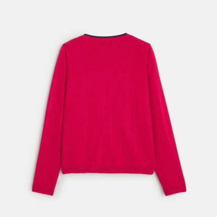 Avis Pull jacquard motif raton laveur rose fille OKAIDI 3