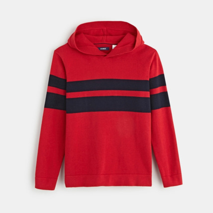 Avis Pull à capuche rouge garçon OKAIDI 1