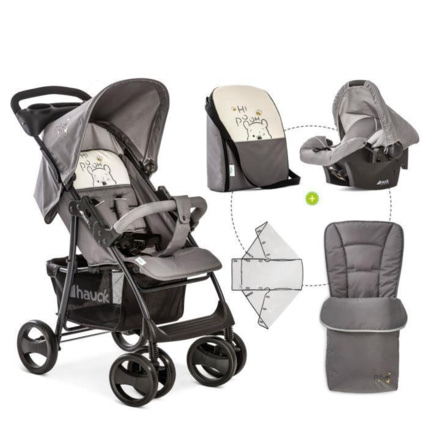 Avis Poussette shopper SLX duo Shop'n drive avec sac à langer et couvre pied Hauck 1