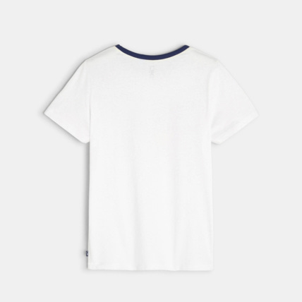 Avis T-shirt à message blanc garçon OKAIDI 3