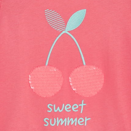 Avis T-shirt à sequins magiques rose fille OKAIDI 2