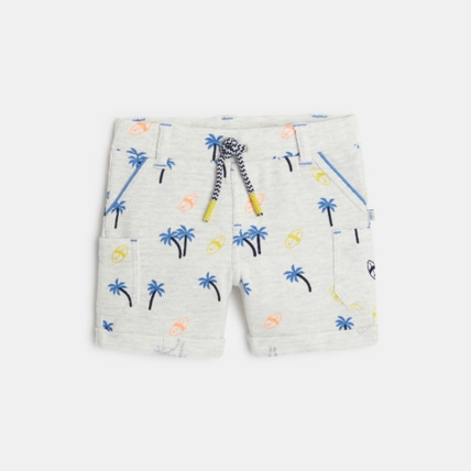 Avis Short maille souple impression palmiers OBAÏBI 1