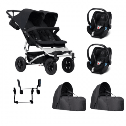 Avis Poussette double Duet V3.2 + 2 Cocoon V2 + 2 coques Cybex Aton 5 Mountain Buggy 1