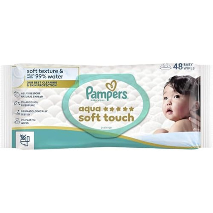 Avis Lingettes bébé Aqua Soft Touch Pampers 1