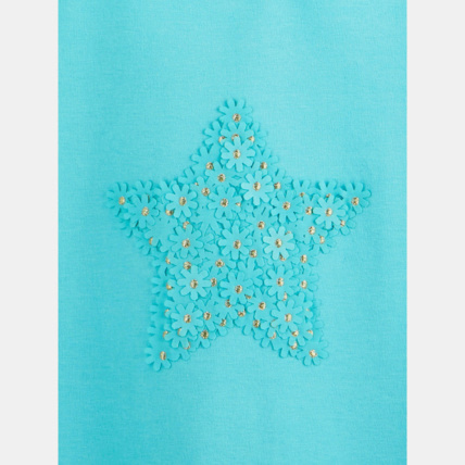 Avis T-shirt à motifs 3D bleu fille OKAIDI 3