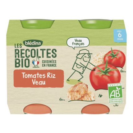 Avis Les Recoltes Petits pots tomates riz de veau bio Blédina 1