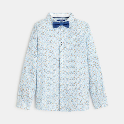 Avis Chemise imprimée + nœud papillon bleue garçon OKAIDI 1