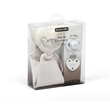 Avis Set Doudou + Sucette + Attache-sucette Collection White Suavinex 1