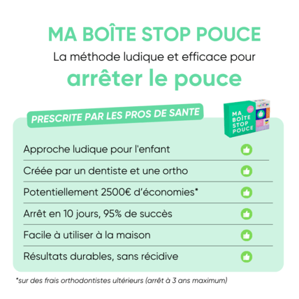 Avis MA BOÎTE STOP POUCE La Tribu Happy Kids 3