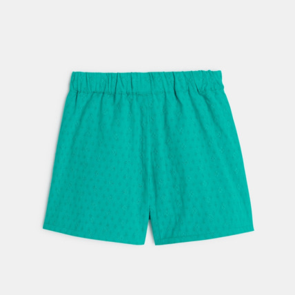 Avis Short léger en broderie anglaise vert fille OKAIDI 4