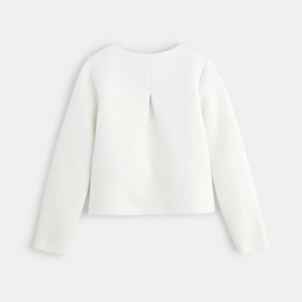 Avis Veste en molleton blanc fille OKAIDI 2