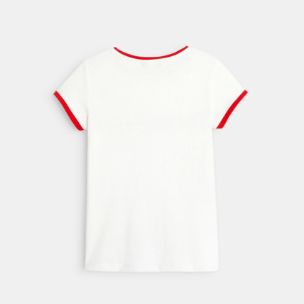 Avis T-shirt à message Aventure blanc fille OKAIDI 3