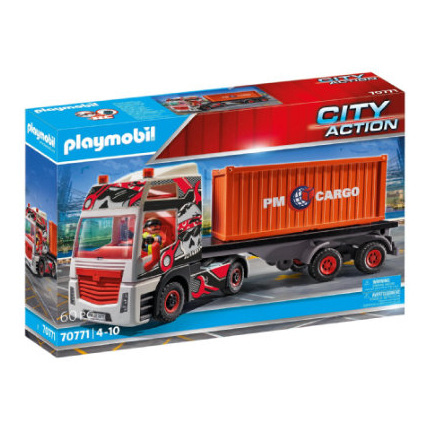 City Action Figurine camion de transport radiocommand PLAYMOBIL