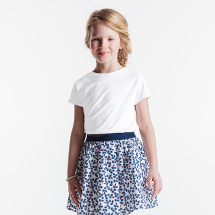 Avis T-shirt détail broderie anglaise blanc fille OKAIDI 1