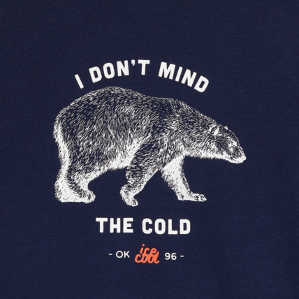 Avis Sweat-shirt à message "I don't mind the cold" bleu garçon OKAIDI 2
