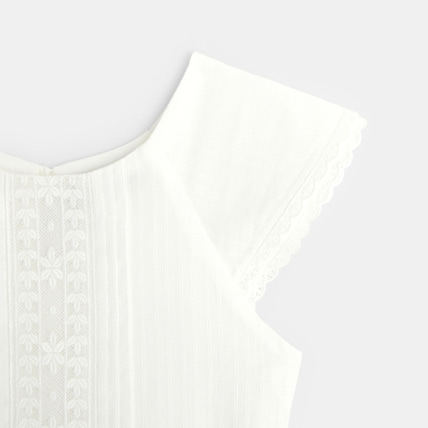 Avis Robe rétro romantique blanche fille OKAIDI 4