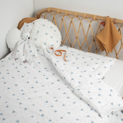 Avis Housse de couette en gaze de coton, Bleuet Sevira Kids 2