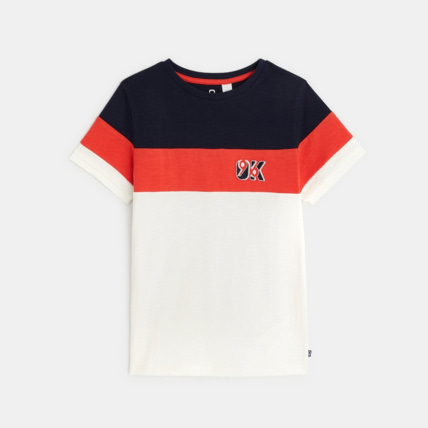 Avis T-shirt manches courtes OK96 beige garçon OKAIDI 1