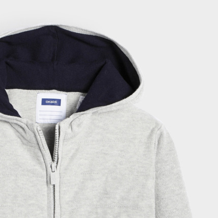 Avis Gilet matelassé à capuche gris garçon OKAIDI 4