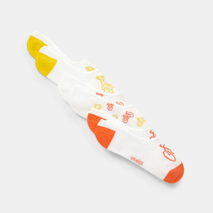 Avis Chaussettes invisibles (lot de 3 paires différentes) jaunes garçon OKAIDI 1