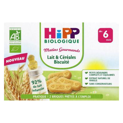 Avis Lait et céréales biscuité 6 mois HIPP 1