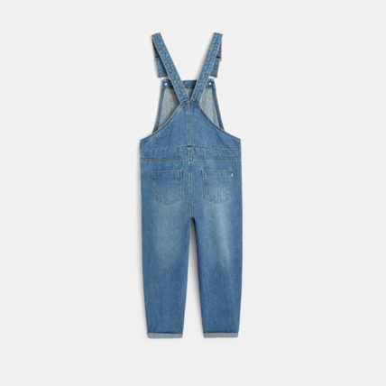 Avis Salopette en jean délavé bleue fille OKAIDI 3