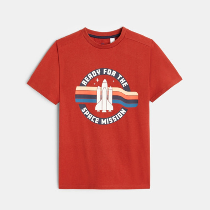 Avis T-shirt à motif fusée orange garçon OKAIDI 2