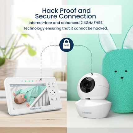 Avis Babyphone vidéo avec écran divisé 4,3“ et 2 caméras Babysense 5